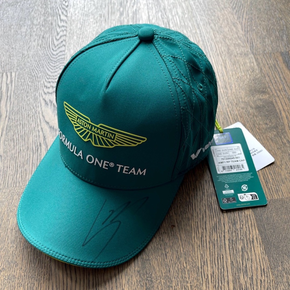 Autographed Aston Martin Formula 1 Cap - Lance Stroll